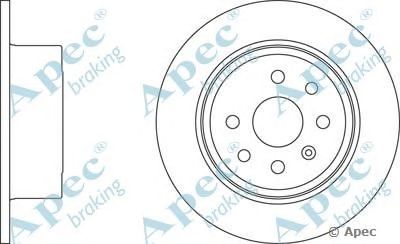 APEC BRAKING dsk712 -  Тормозной диск